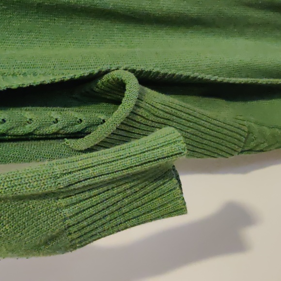 Isle of mine gorgeous green long knit cardigan size S/M - Picture 5 of 5